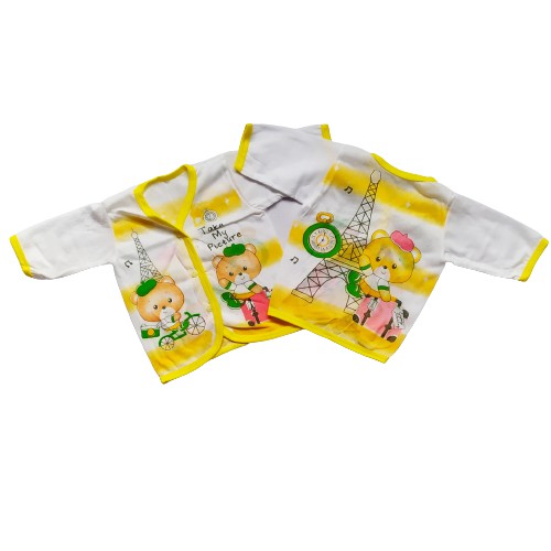 3 Pcs Baju bayi lengan panjang nb Motif   atasan bayi  baju bayi lengan panjang  Baju bayi 0-6 bu