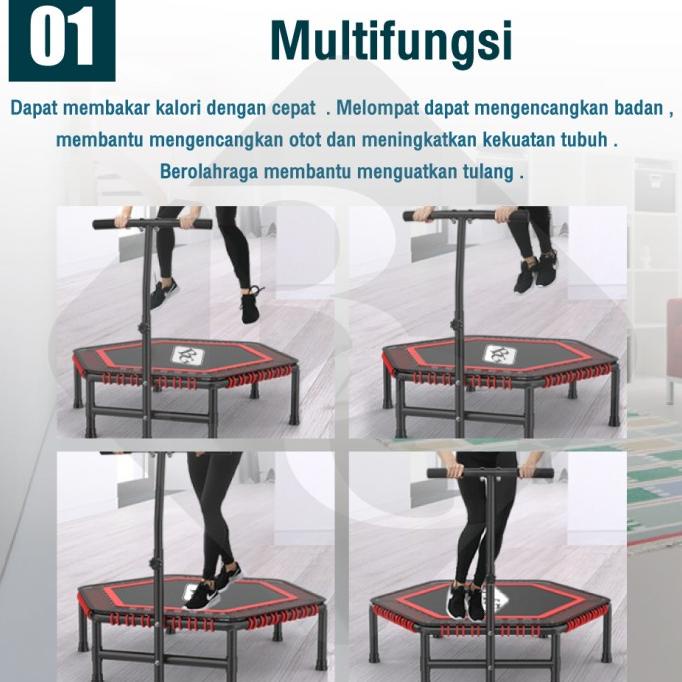 Trampolin / Trampoline / Trampoline 50" / Alat Lompat Besar Model Tl50