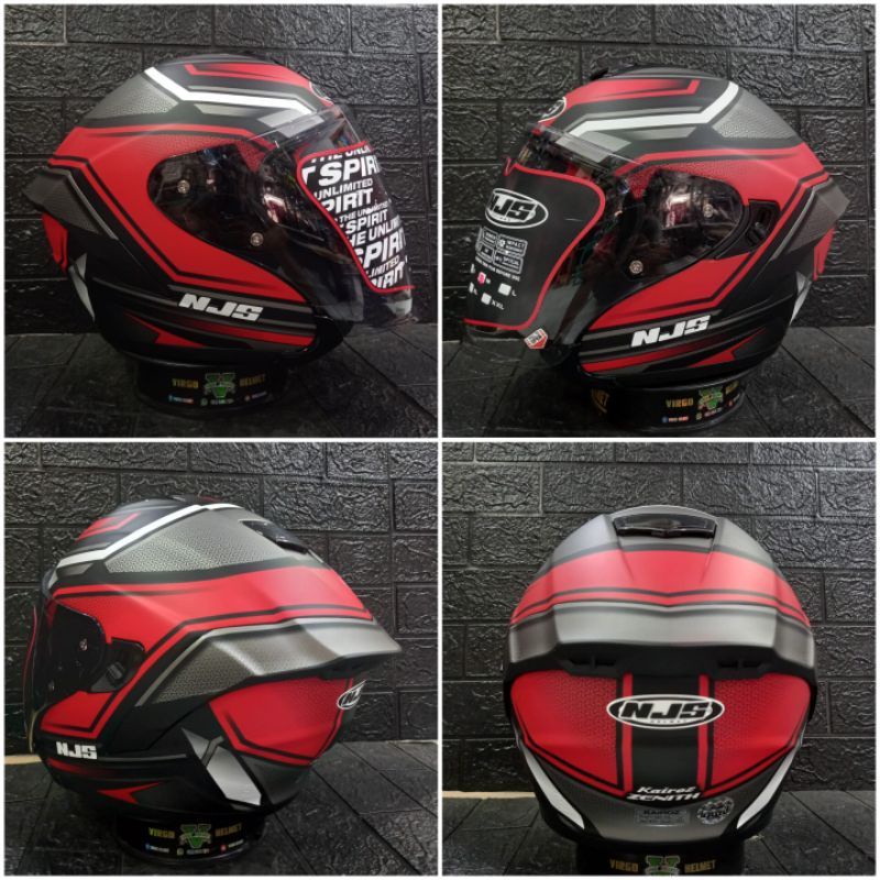 NJS KAIROZ DV MOTIF ZENITH BLACK MATT RED NJS KAIROZ ORIGINAL TERMURAH