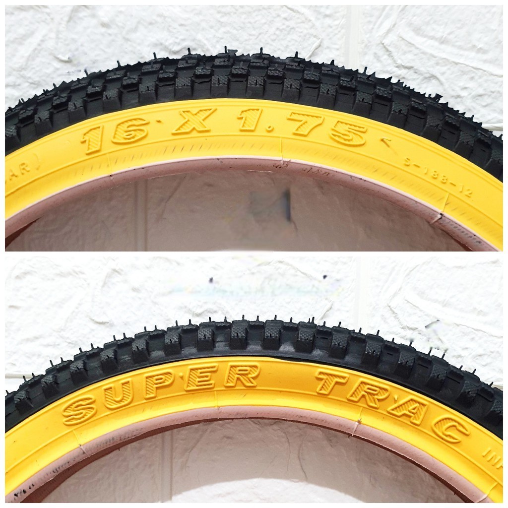 BAN LUAR SEPEDA 16X1.75 SWALLOW 16 X 175 1.75 DELI TIRE HITAM KUNING 16X175 LIPAT ANAK BMX BIKE