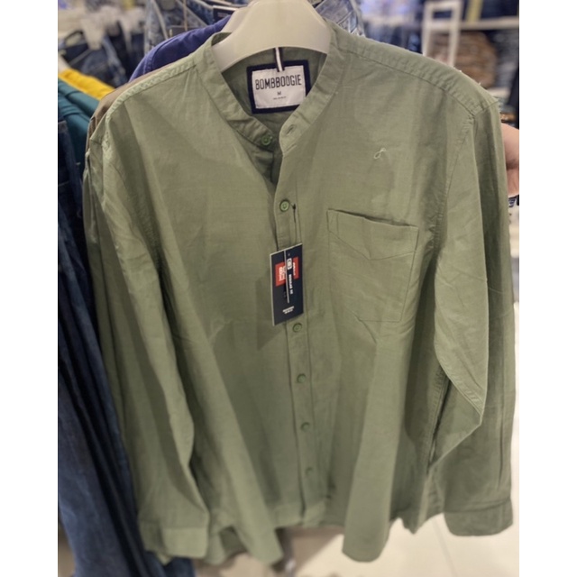 Kemeja lengan panjang Pria brand Bombboogie Original (S-XL)
