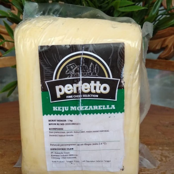 

Keju- Keju Mozarella 1 Kg/ Mozarella Perfetto 1Kg -Keju.