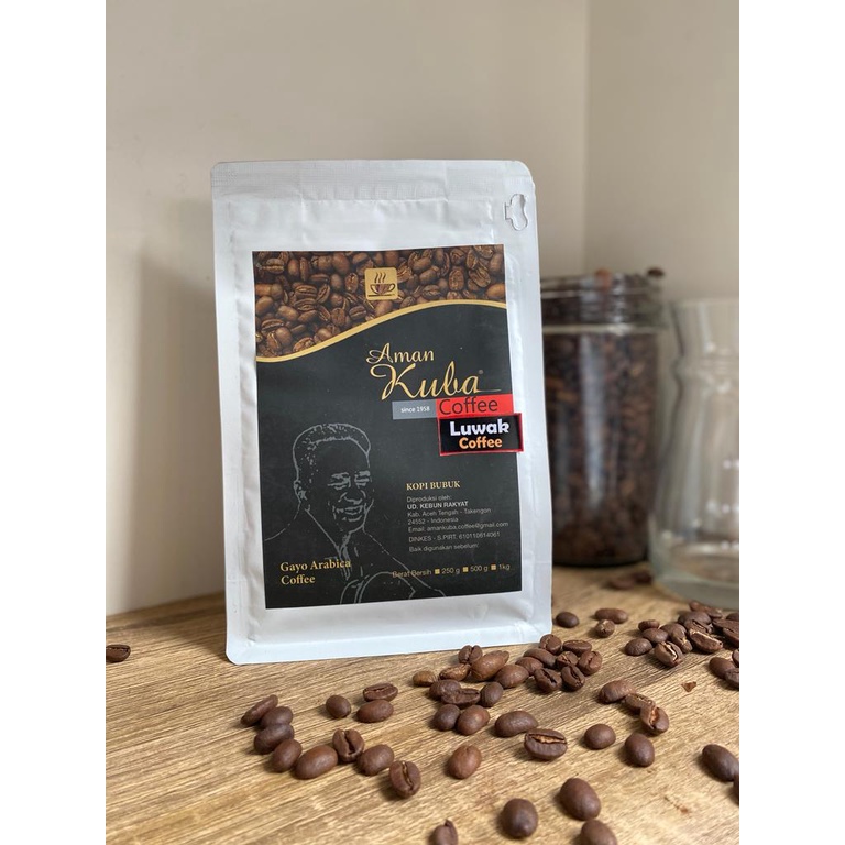 

KOPI ARABICA ACEH GAYO WILD LUWAK 250GRAM AMAN KUBA