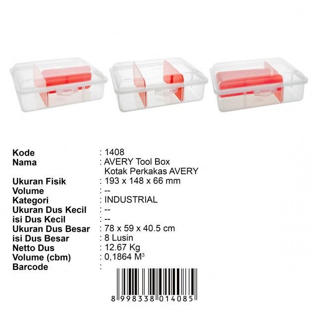 Green Leaf 1408 Kotak Perkakas / Tool Box Avery