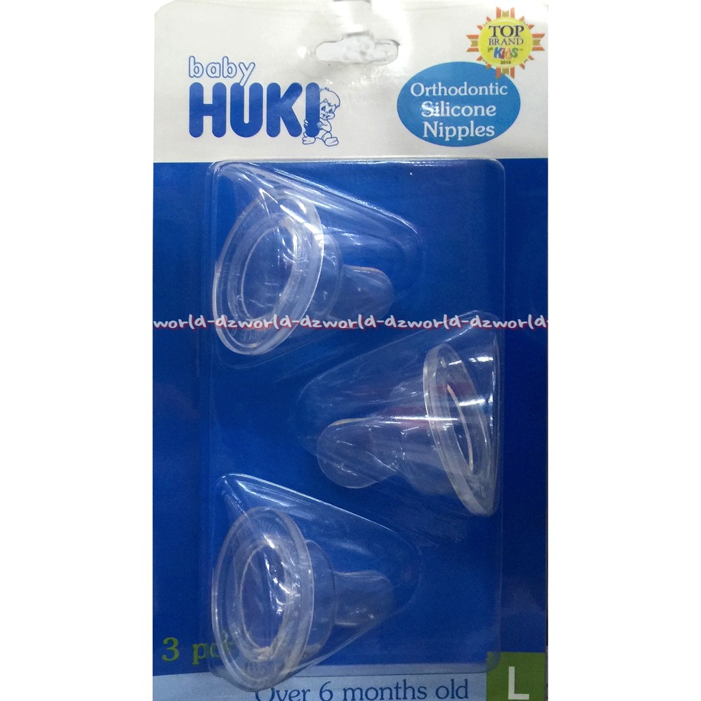 Dot Orthodontic Silicone Nipple HUKI Dot Botol Susu isi 3