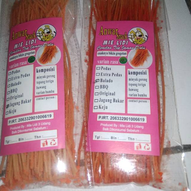 

Mie lidi asik