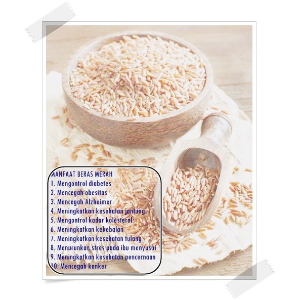 

Beras / Beras Merah / Beras Merah Organik / Organic Red Rice 1 kg