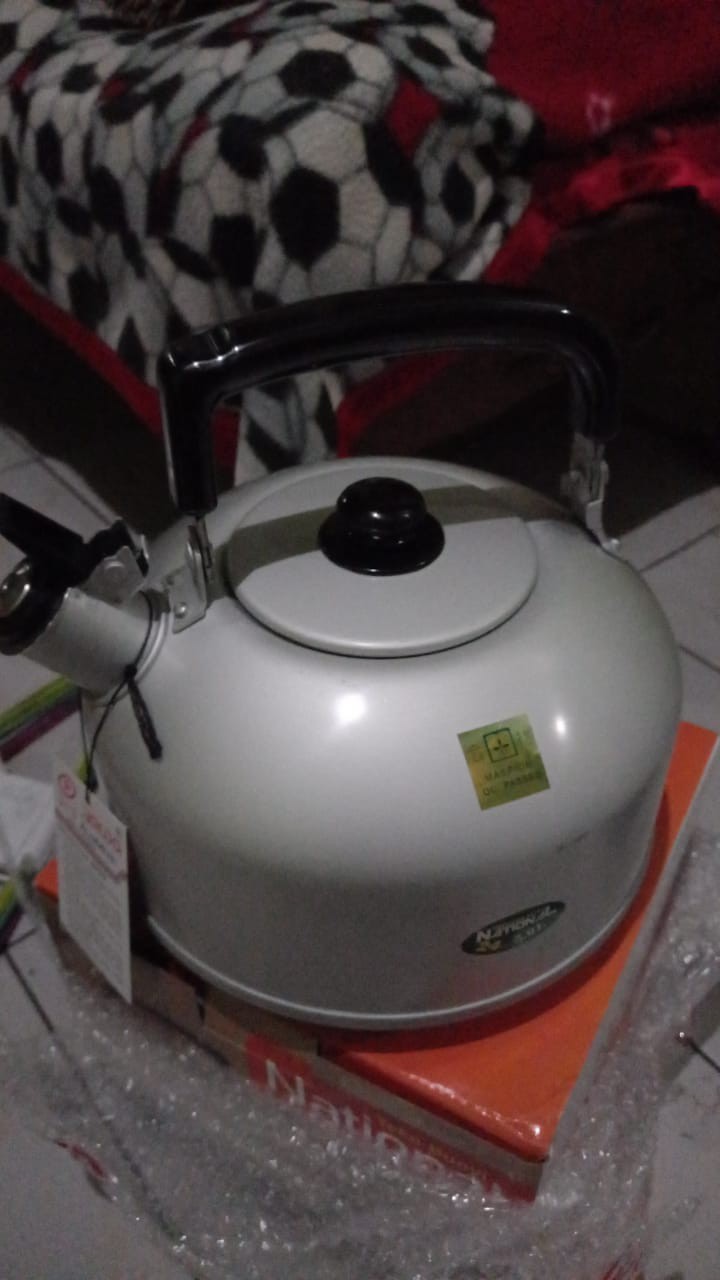 Maspion Teko Bunyi National Kettle 24 Cm Silver
