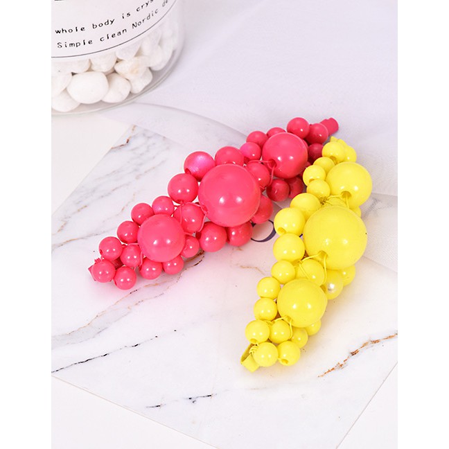 LRC Jepit Rambut Fashion Alloy Resin Irregular Bead Hairpin F529XX