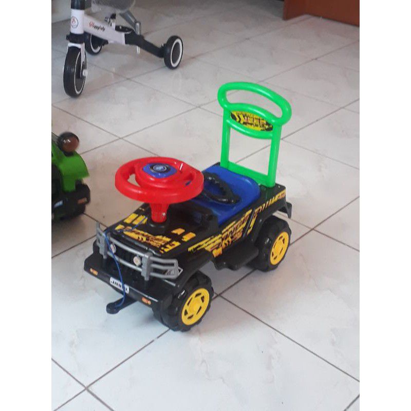 Shp JR551 mainan anak mobilan dorong mobil jeep mainan dorong anak mobilan duduk anak