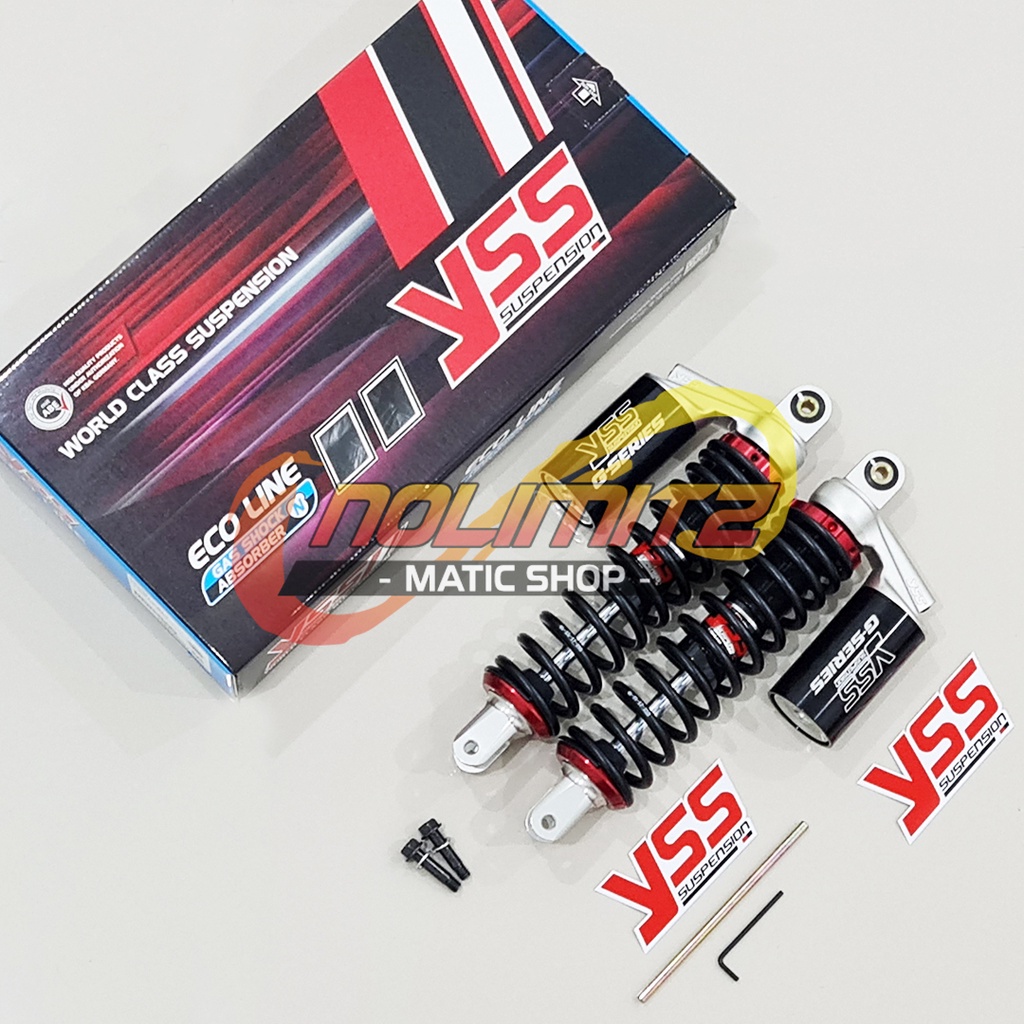 Shock YSS G Series Smooth Black Edition Shockbreaker New Aerox 155 NMAX 2020 Connected