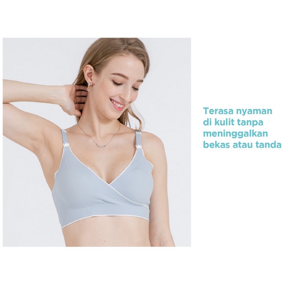 MOOIMOM Comfort Crossover Maternity &amp; Nursing Bra - Bra Hamil &amp; Menyusui