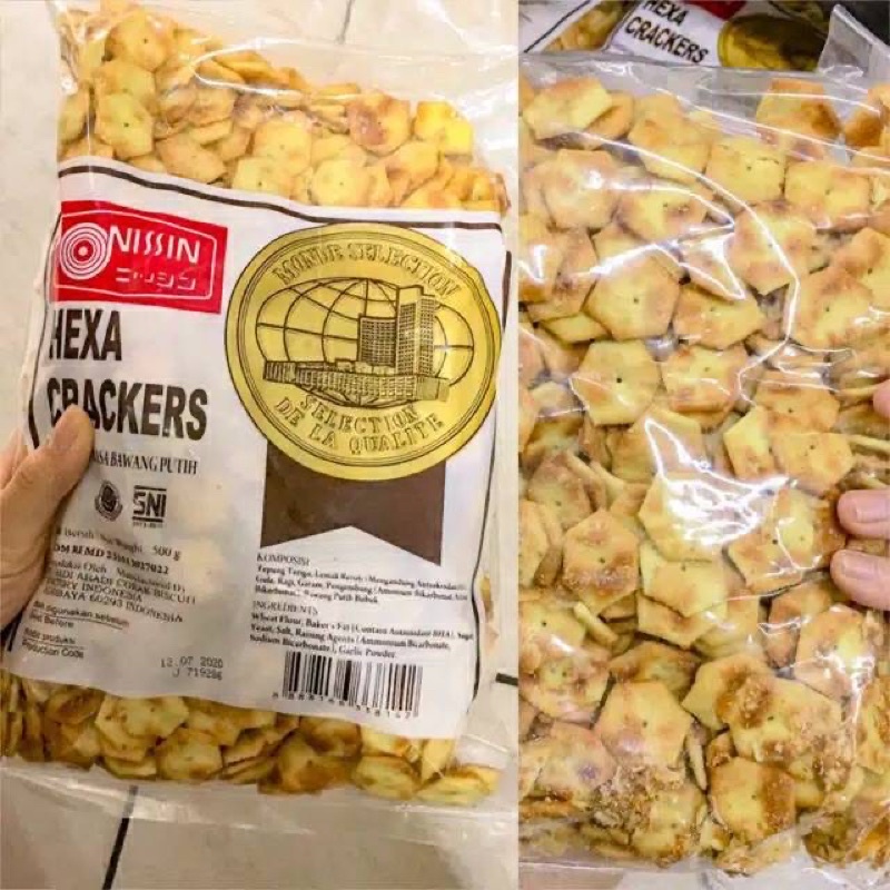 

NISSSIN HEXA CREACKERS 500gram