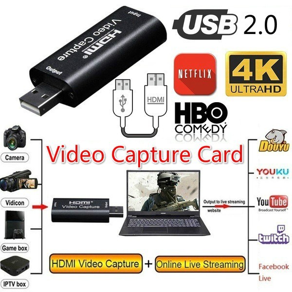 SKU-1196 HD VIDEO CAPTURE USB 2.0 4K 30 FPS MOBILE GAME LIVE RECORDING