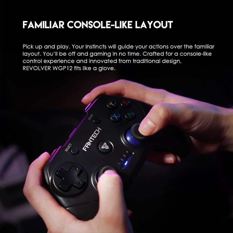 Fantech WGP12 Gamingpad Revolver Gaming Controller Wireless Garansi Resmi