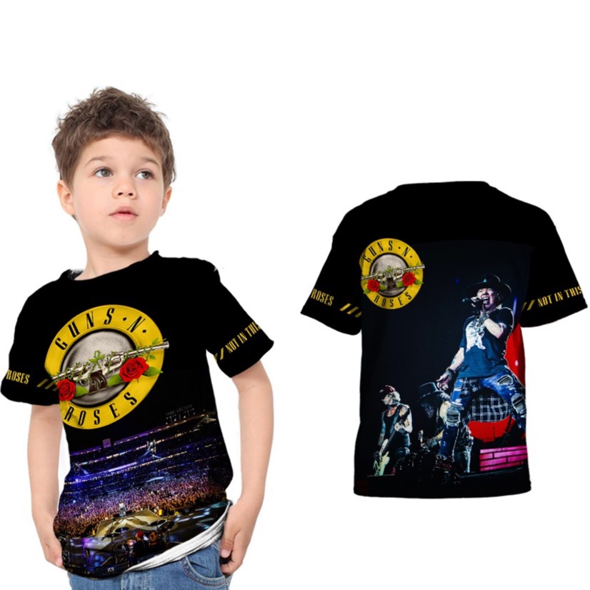 GUNS N ROSES Kaos Anak Fullprint FREE pakai nama