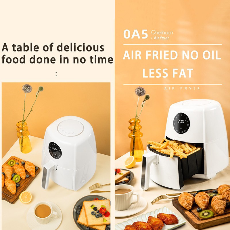 Onemoon Air Fryer Mesin Penggoreng Tanpa Minyak 3.5L - OA5 - White