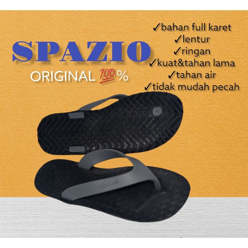 sandal pria terbaru/spazio/sandal karet/sandal santai