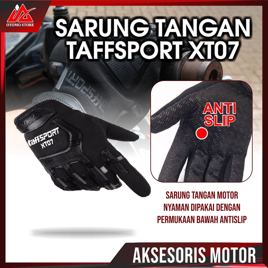 XT07 SARUNG TANGAN Taffsport Sarung Tangan Motor Tactical Mechanix Off Road Original Murah