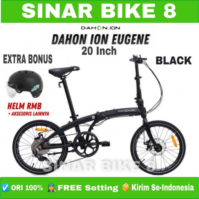 Sepeda Lipat 20 Inch DAHON ION EUGENE Alloy 9 Speed Rem Cakram