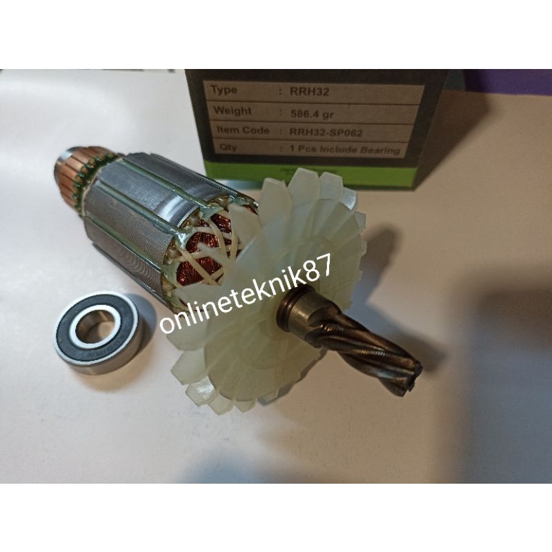 ARMATURE RRH32 FOR MESIN JACK HAMMER RYU RRH32