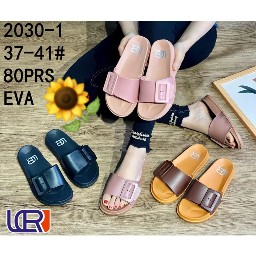 Sandal Karet Jelly Wedges Wanita import Model Terbaru Original Kekinian by AGUNG STYLE Balance 2030-1
