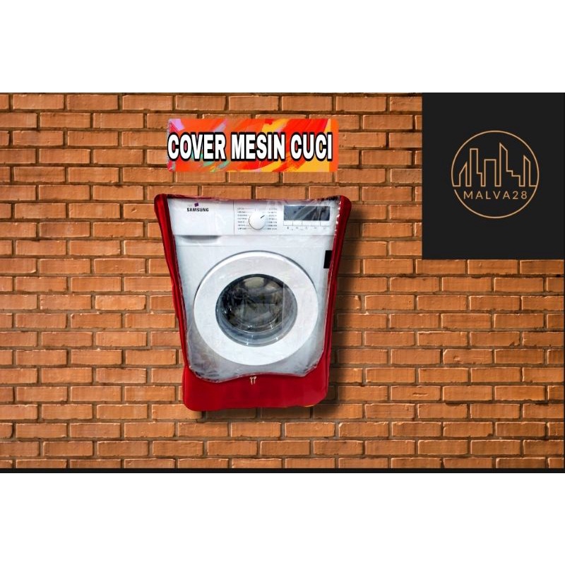 COVER MESIN CUCI FRONT LOADING BUKAAN DEPAN-Maron