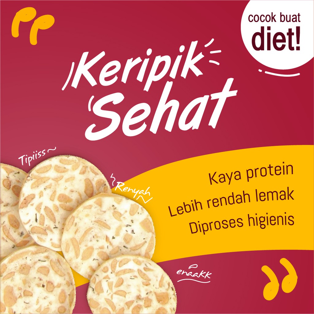 Keripik Tempe Sehat Rendah Lemak Shopee Indonesia