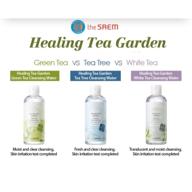 THE SAEM Healing Tea Garden Cleansing Water 300ml