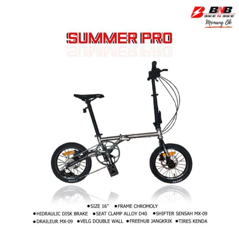 Sepeda Lipat BNB Summer Pro 16inch