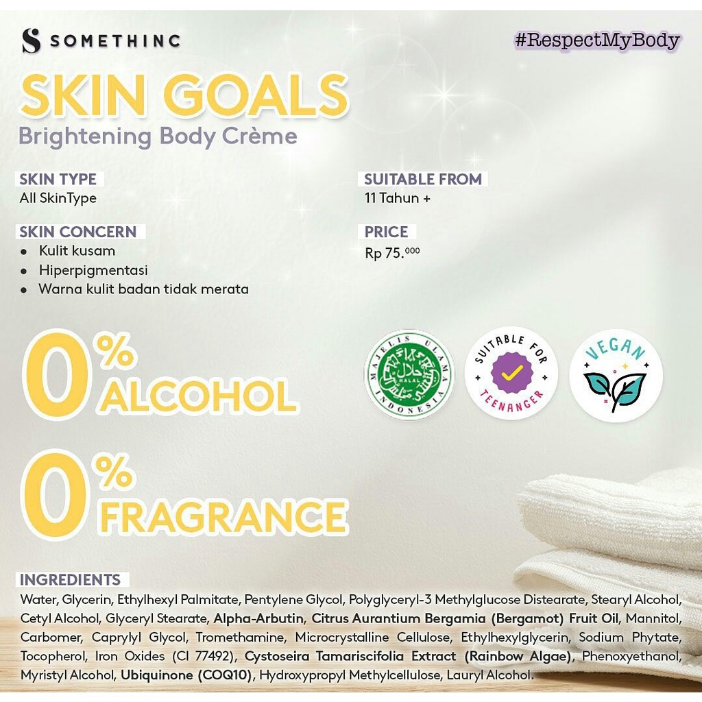 SOMETHINC SKIN GOALS Brightening Body Crème 100ml