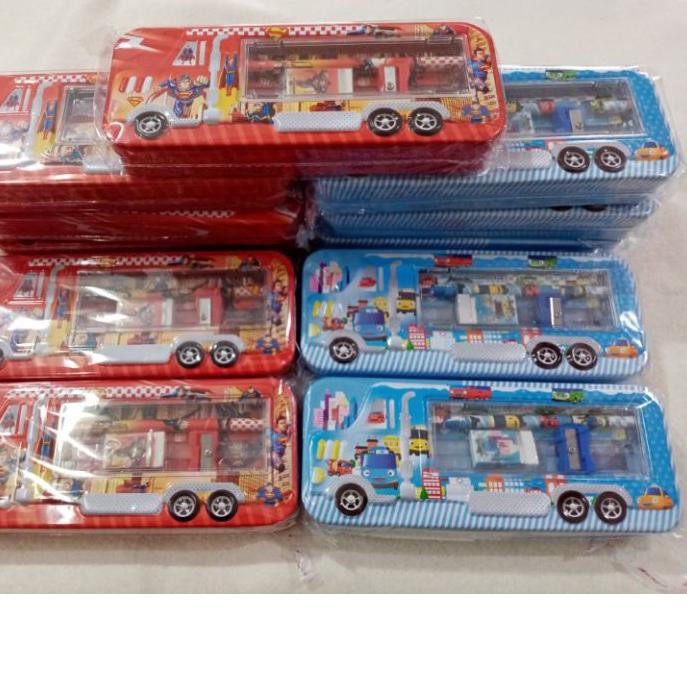 

SALE!! KODE-764 Tempat pensil Set , isi Penghapus, Penggaris, Rautan dan Pensil 20cmx8cm