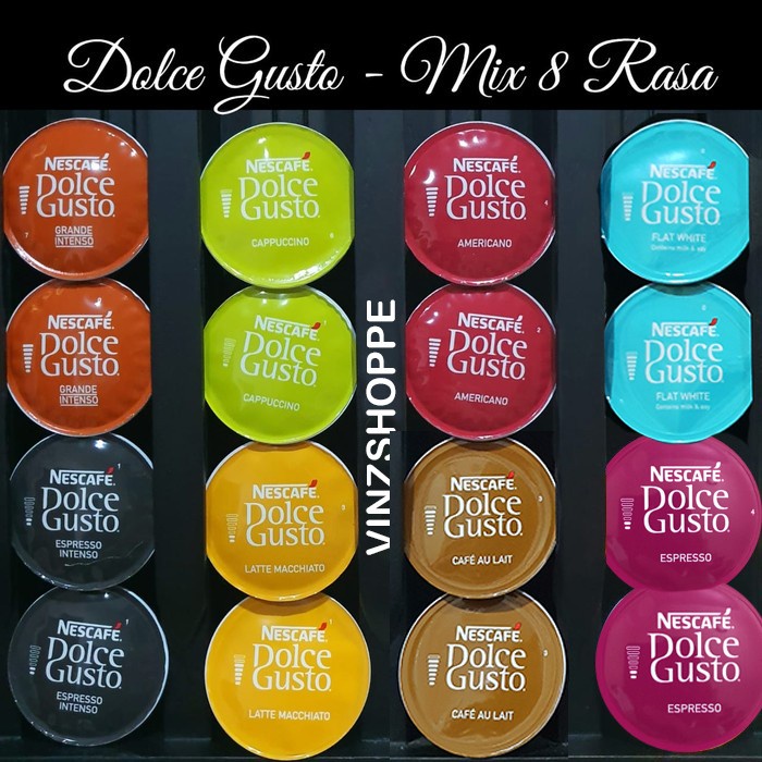

Kopi - Kapsul Kopi Nescafe Dolce Gusto Mix 8 Rasa