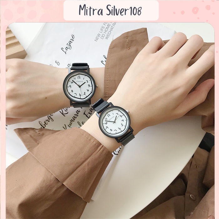 [MS108] JT 16 - Jam Tangan Wanita Pria Couple Analog Rubber Quartz / Jam Tangan Fashion Murah