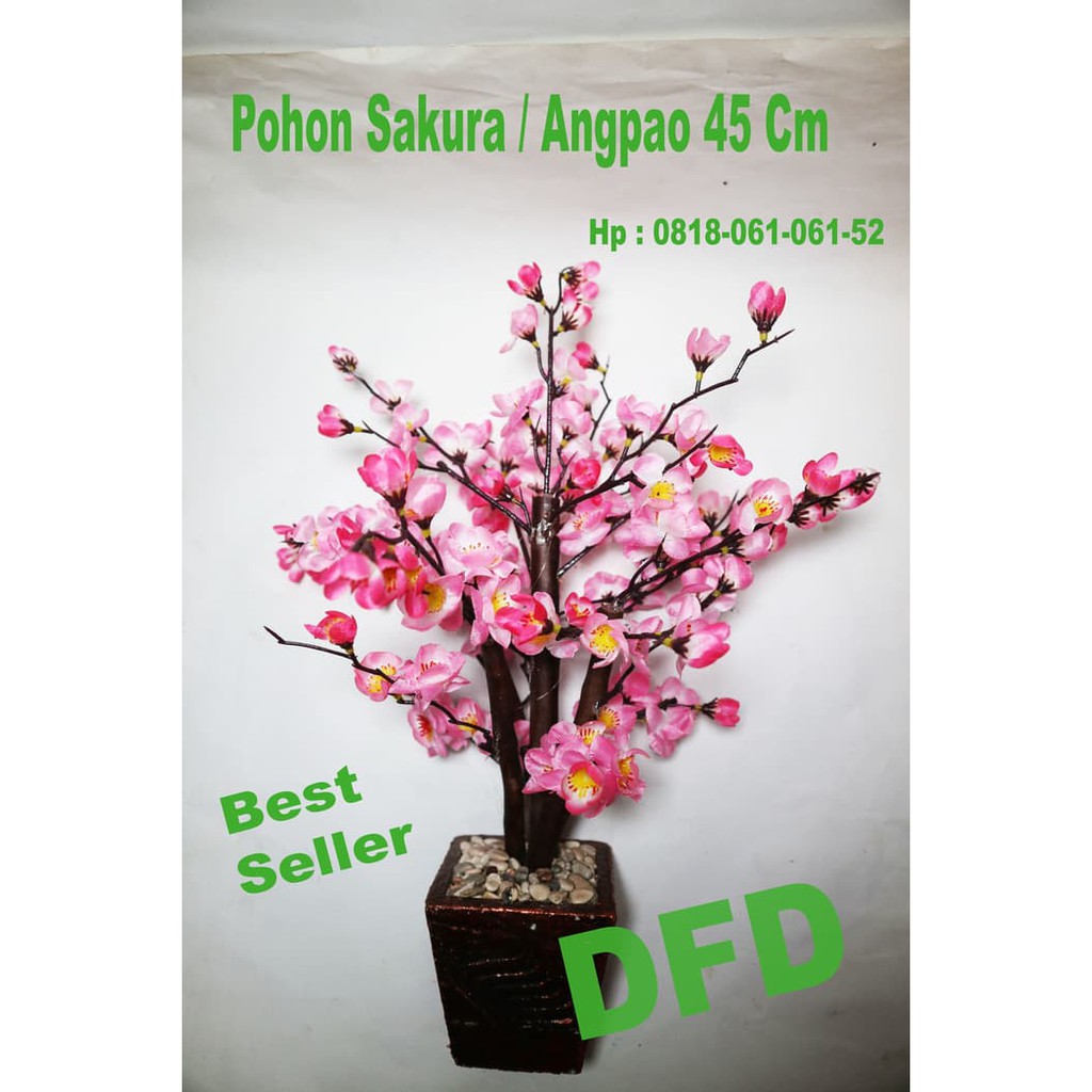 

Unik Pohon Angpao / Bunga Sakura / Meihua Pink ( Uk : 45 Cm ) Limited