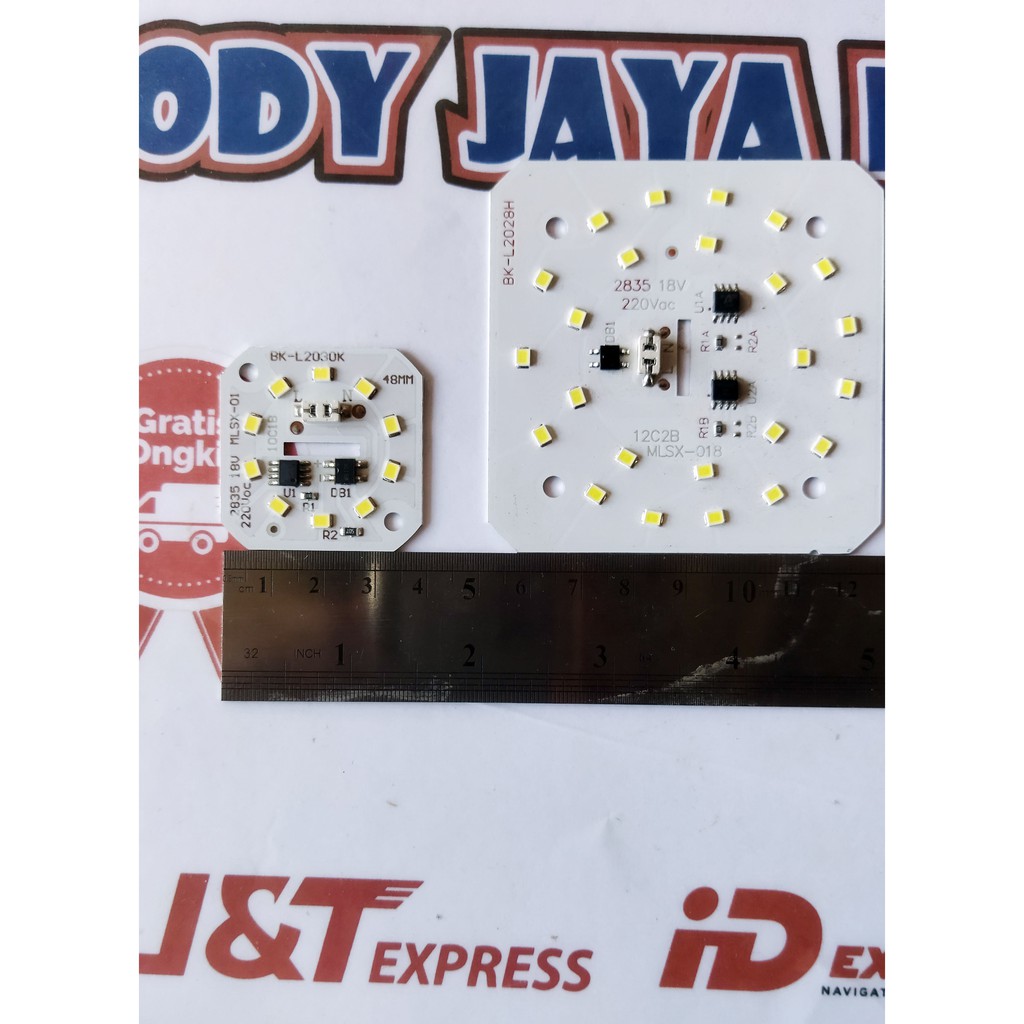 PCB LED tinggal sambung listrik AC, led ac 10 watt