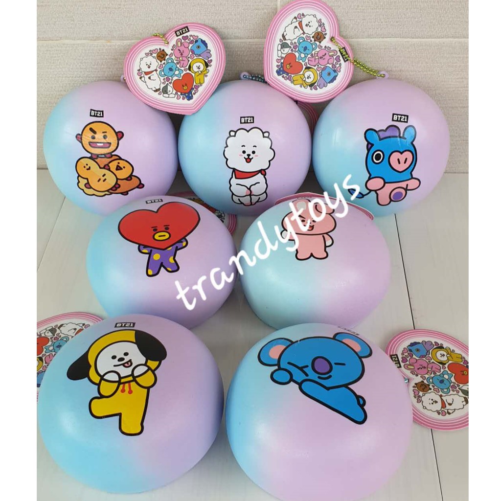 Squishy Murah Mainan SQUISHY Gantungan Kunci BAKPAO BESAR [ BTS ] GALAXY RAINBOW WARNA