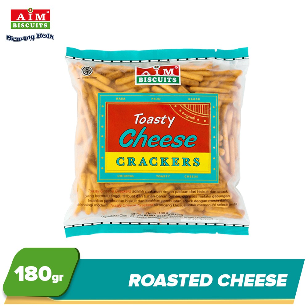 

AIM Toasty Cheese 180g / Snack AIM Rasa Keju 180g