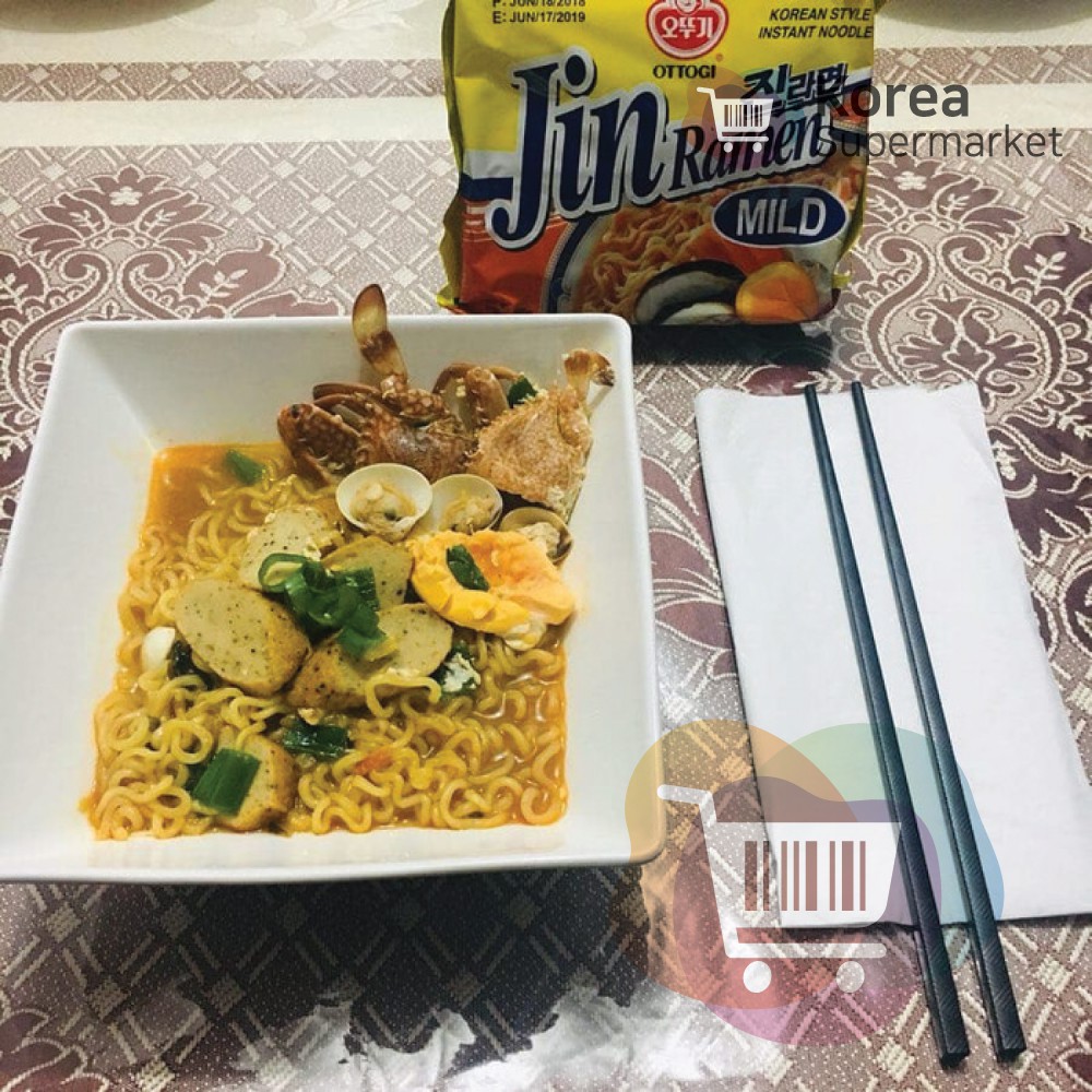 Ottogi Jin Ramen Ramyun Mild 120g/Mi Ramen Ramyun Original Asli Korea