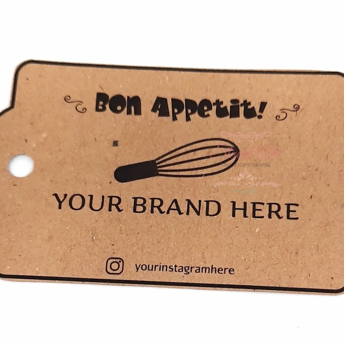 

Sineul Art Hang Tag Merk Bisnis/ Vintage Food Brand Hangtag/ Bussines Label Tag