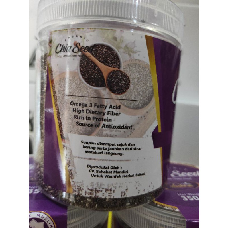

Organic Chia Seed Wahfah | 350gr pondok Herbal