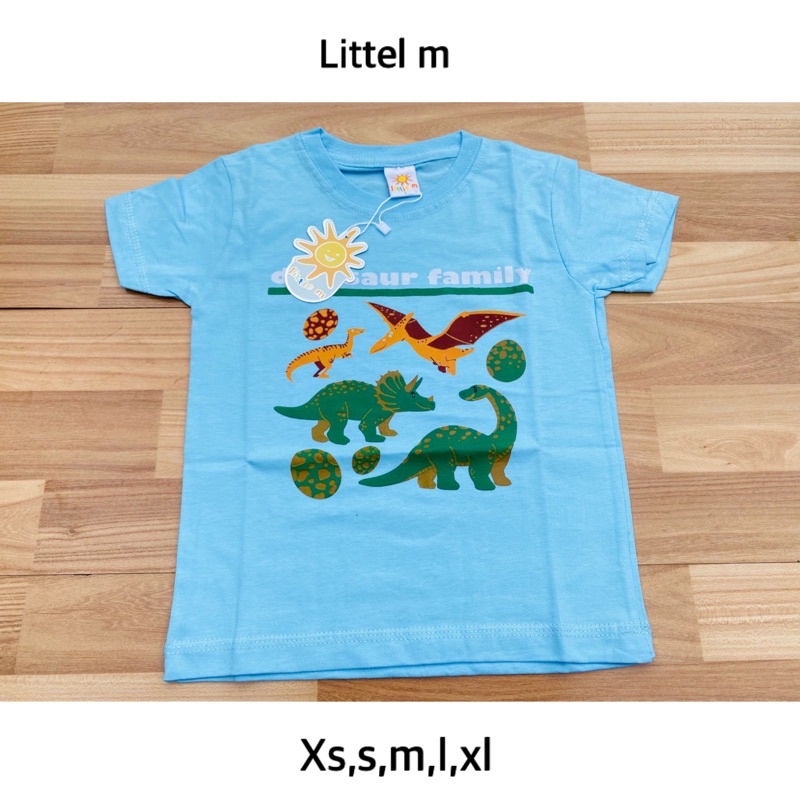 littel m (xs,s,m,l,xl)biru dino anak