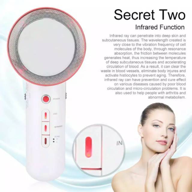 Alat 40K PELANGSING Ems infrared ultrasound  3 in 1 anti aging slimming machine anti selulit