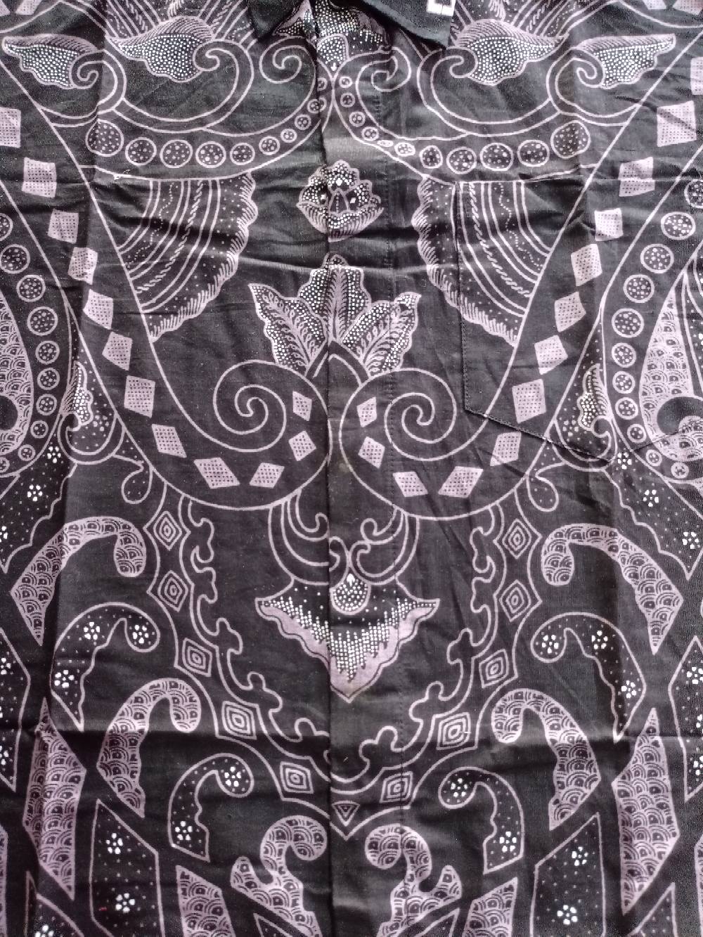 Batik Pria Lengan Panjang Batik Azmil Hrb026 Motif Keratonan Kode 002 Size M L Xl Xxl Reguler