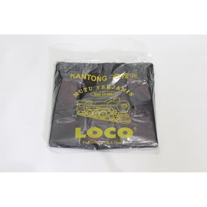 KANTONG PLASTIK LOCO TEBAL HITAM HDPE