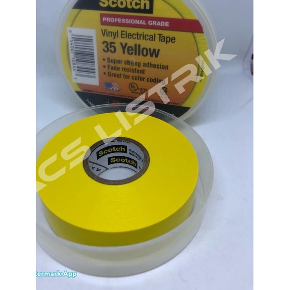 

✵ 3M Scotch 35 Vinyl Tape Kuning ➩