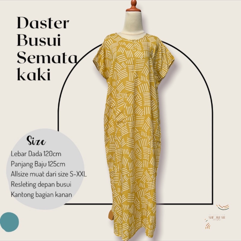 DASTER BUSUI SEMATAKAKI|DASTER ADEM|DASTER SEMATA KAKI | DASTER RAYON | DASTER PANJANG| DASTER MURAH-259