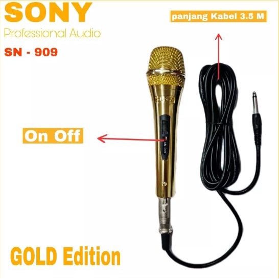 Mic SONY GOLD EDITION / Mikrofon SONY / MIC SONY / MICROPHONE SONY