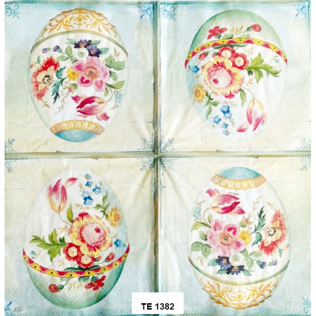 Tisu Napkin Kerajinan Decoupage Eropa 33X33 CM TE 1382 TTS