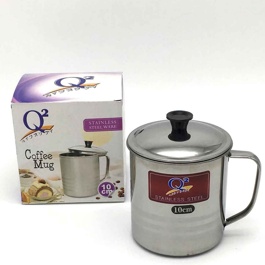 coffe mug Q2 stainless steel diameter 10cm